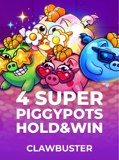 Play 4 SUPER PIGGYPOTS: HOLD&WIN Slot by Clawbuster