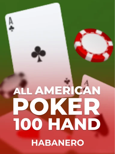 Play All American Poker 100 Hand Slot by Habanero