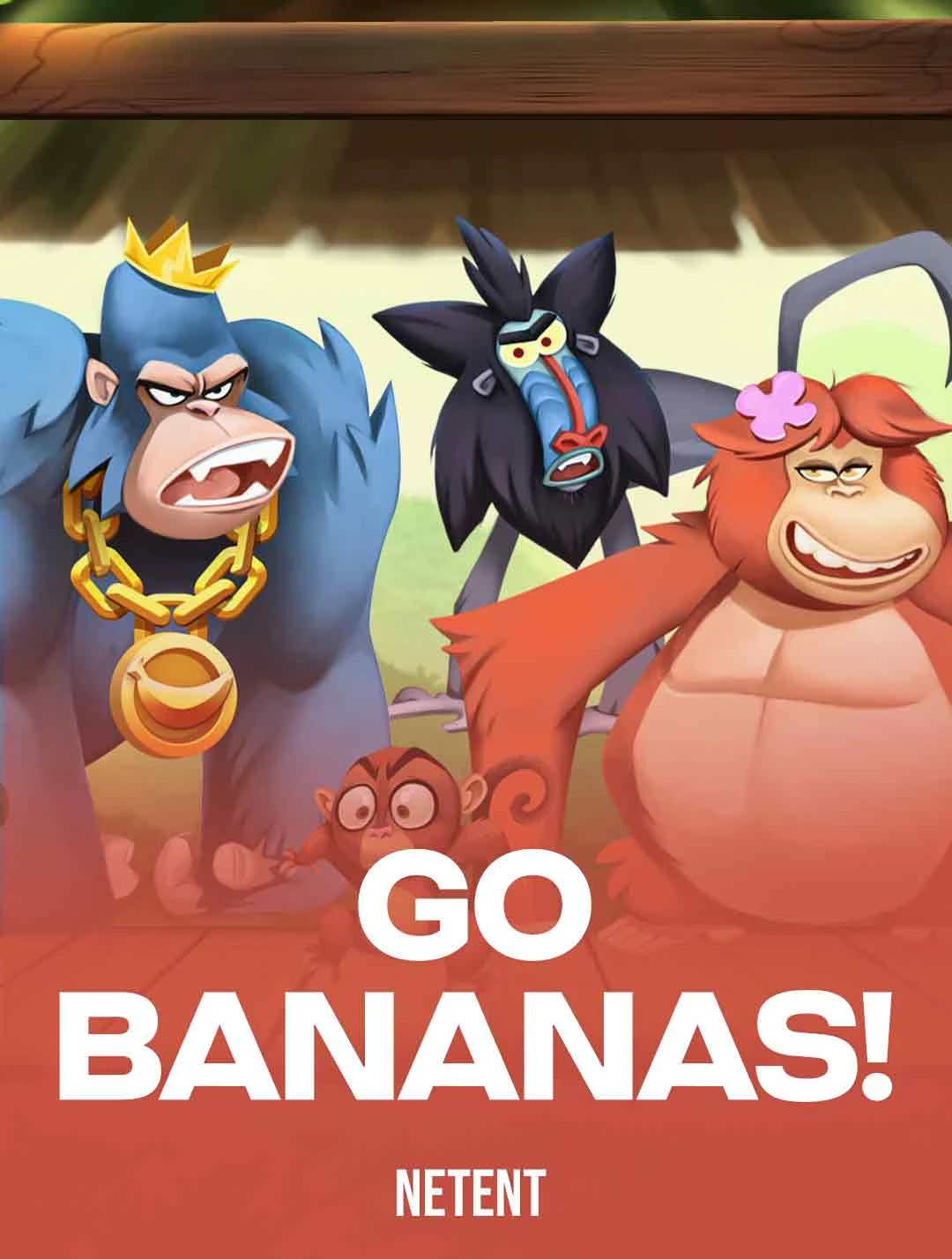 玩NetEnt的Go Bananas!老虎机